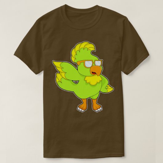 Parrot zonnebril t-shirt (Design voorkant)