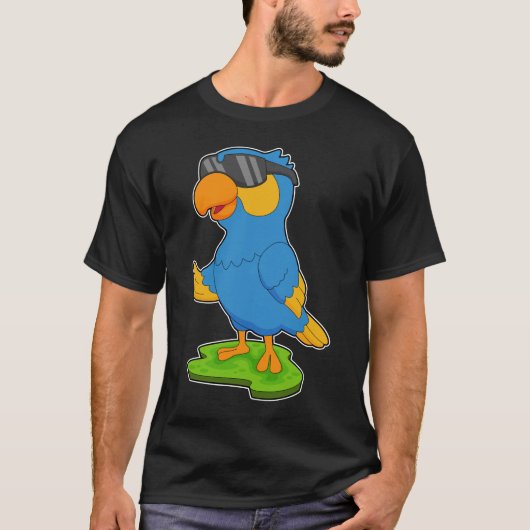 Parrot zonnebril t-shirt (Voorkant)