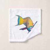 Parrotfish - Abstract Ontwerp - Knippen uit foto | Bad Handdoek (Wasdoekje)