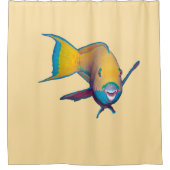Parrotfish - Abstract Ontwerp - Knippen uit foto | Douchegordijn (Voorkant)