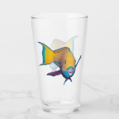 Parrotfish - Abstract Ontwerp - Knippen uit foto | Glas (Achterkant)