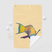 Parrotfish - Abstract Ontwerp - Knippen uit foto | Golfhanddoek (Insitu)