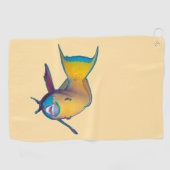 Parrotfish - Abstract Ontwerp - Knippen uit foto | Golfhanddoek (Horizontaal)