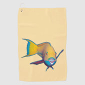 Parrotfish - Abstract Ontwerp - Knippen uit foto | Golfhanddoek (Voorkant)