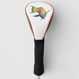 Parrotfish - Abstract Ontwerp - Knippen uit foto Golfheadcover