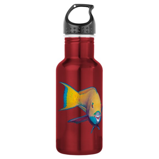 Parrotfish - Abstract Ontwerp - Knippen uit foto | Waterfles (Voorkant)