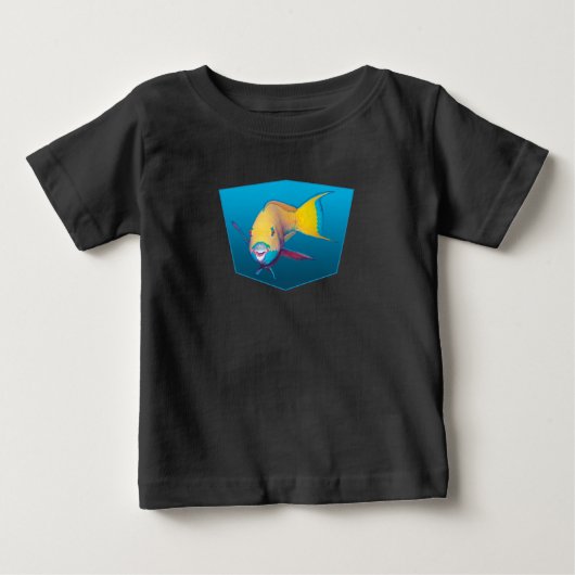 Parrotfish - Ontwerp gradiënt blauwe achtergrond | (Voorkant)