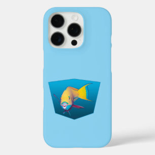 Parrotfish - Ontwerp gradiënt blauwe achtergrond   iPhone 16 Pro Hoesje