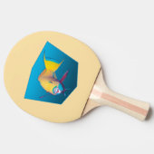 Parrotfish - Ontwerp gradiënt blauwe achtergrond | Tafeltennisbatje (Zijkant)