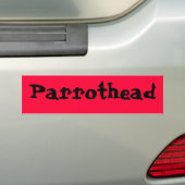 Parrothead Bumpersticker (Op auto)