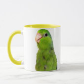 Parrotlet Green Parrotlet Yellow Cup Mok kunst (Links)