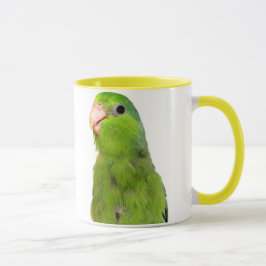 Parrotlet Green Parrotlet Yellow Cup Mok kunst
