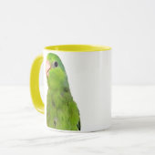 Parrotlet Green Parrotlet Yellow Cup Mok kunst (Voorkant links)