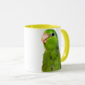 Parrotlet Green Parrotlet Yellow Cup Mok kunst (Voorkant rechts)