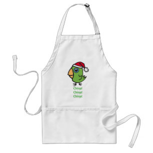 Parrotlet in Santa hat Standaard Schort