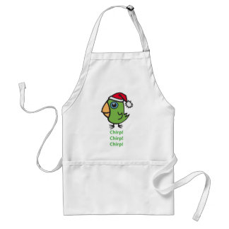 Parrotlet in Santa hat Standaard Schort