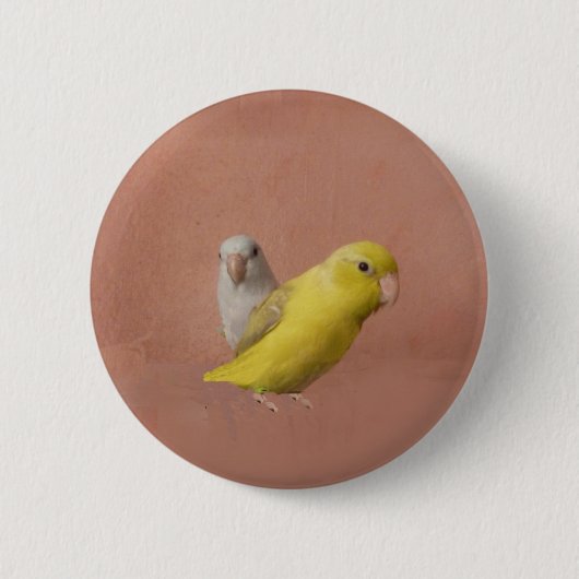 Parrotlets Ronde Button 5,7 Cm (Voorkant)