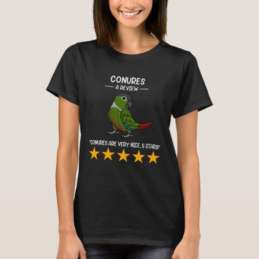 Parrots  A Review Green Cheek Conure T-shirt (Voorkant)