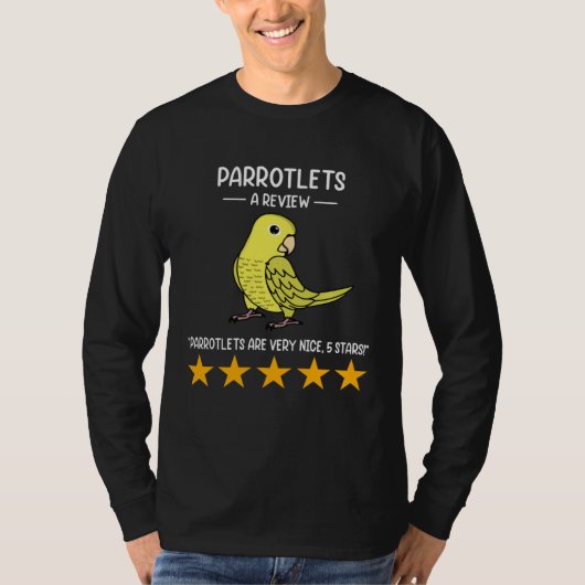 Parrots  A Review Yellow Parrotlet T-shirt (Voorkant)