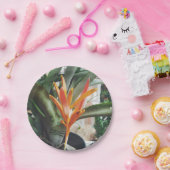 Parrot's Beak Heliconia Perennial Herb Papieren Bordje (Feest)