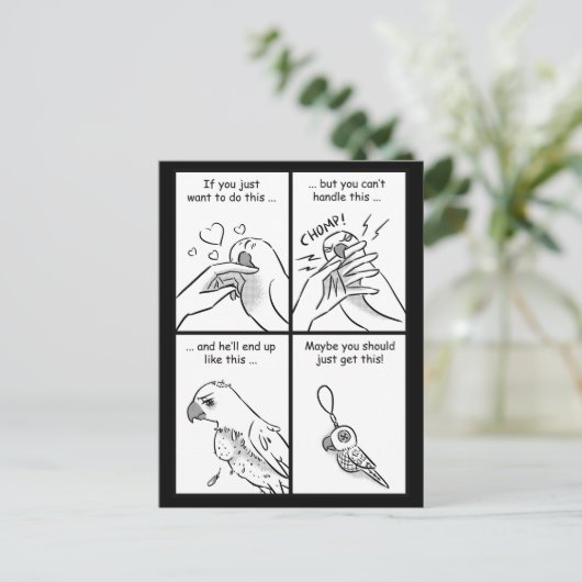 Parrots beet briefkaart (Staand voorkant)