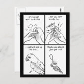 Parrots beet briefkaart (Voorkant / Achterkant)