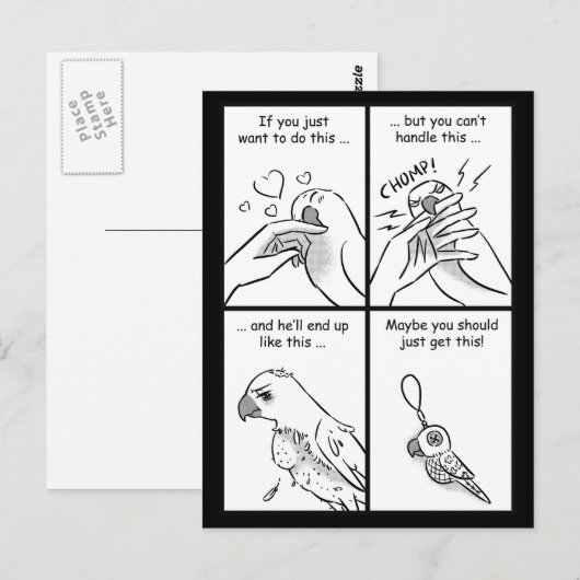 Parrots beet briefkaart (Voorkant / Achterkant)