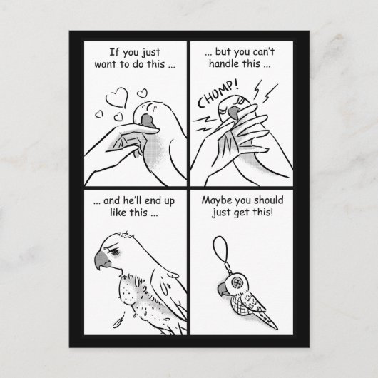 Parrots beet briefkaart (Voorkant)