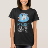 Parrots Bird Budgerigar praat over Quaker Macaw T-shirt (Voorkant)