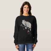 Parrots Birds Cherry Blossom Japan Trui (Voorkant volledig)