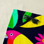 Parrots Design Cotton Beach Towel Strandlaken (In situ)
