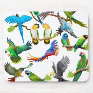Parrots Galore Mousepad Muismat