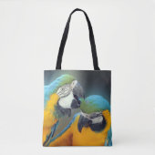 Parrots in love tote bag (Voorkant)