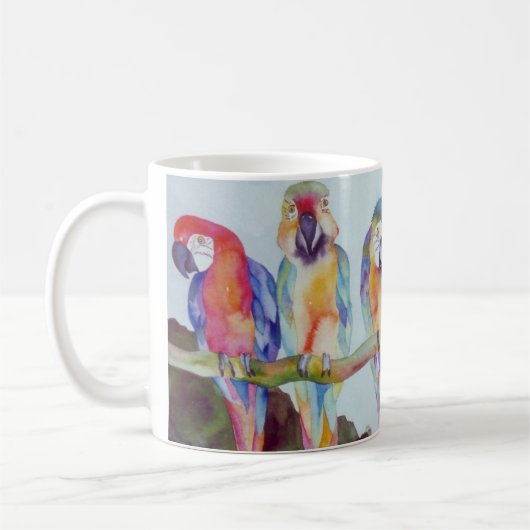 Parrots in Paradise Koffiemok (Links)