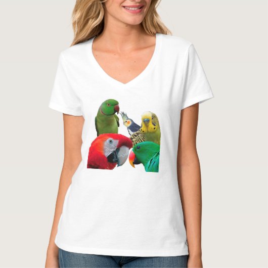 Parrots Lovers Tshirt (Voorkant)
