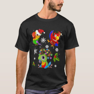 Parrots Merry Kerstmis Shirt T-Shirt