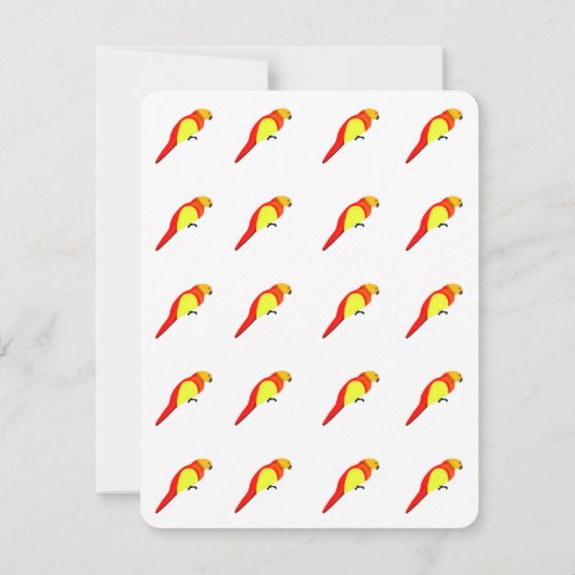Parrots Note-kaarten Notitiekaartje (Achterkant)