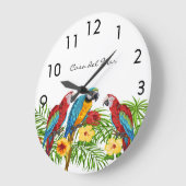 Parrots palmboom zomerhuisnaam grote klok (Hoek)