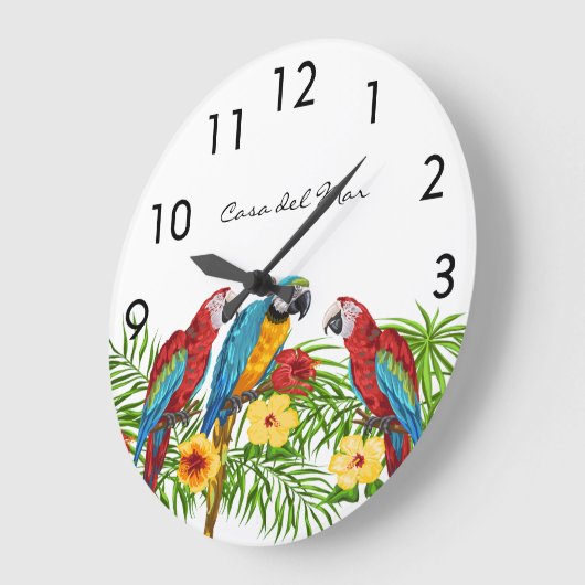 Parrots palmboom zomerhuisnaam grote klok (Hoek)