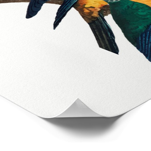 Parrots Poster (Hoek)