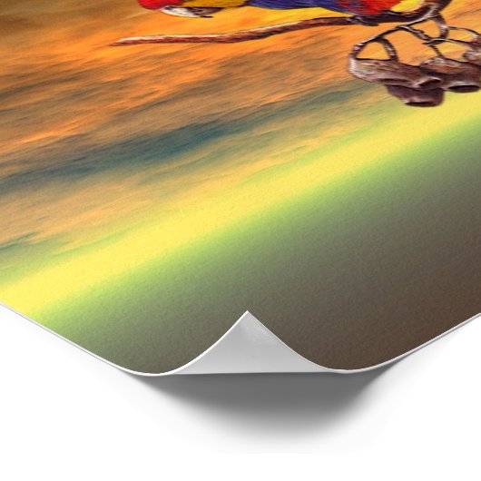 Parrots Poster (Hoek)