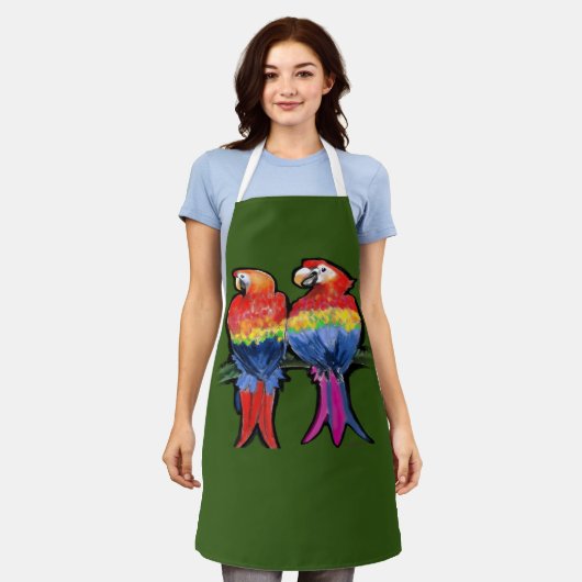 Parrots Schort (Gedragen)