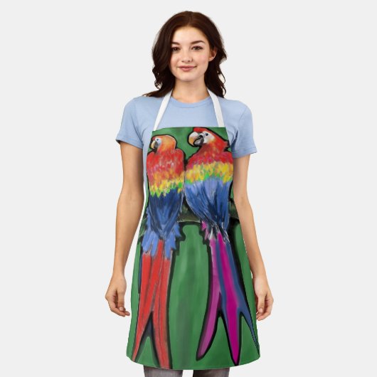 Parrots Schort (Gedragen)