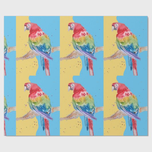 Parrots van de Waterverf van Parrots Cadeaupapier (Vlak)