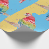 Parrots van de Waterverf van Parrots Cadeaupapier (Hoek)