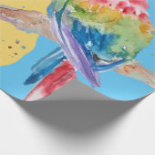 Parrots van de Waterverf van Parrots Cadeaupapier (Hoek)