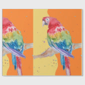 Parrots Wra Cadeaupapier (Vlak)
