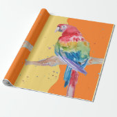Parrots Wra Cadeaupapier (Uitgerold)