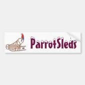 ParrotSleds - Bumpersticker (Voorkant)