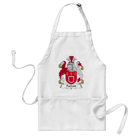 Parrott Family Crest Standaard Schort (Voorkant)